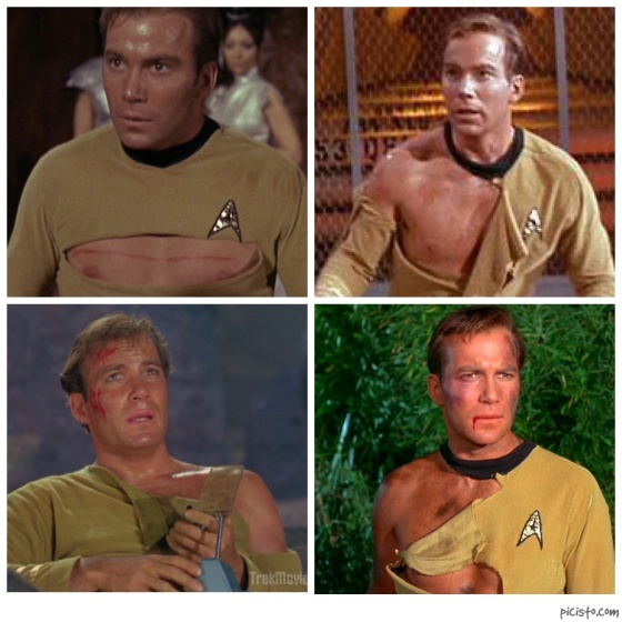 Captain Kirk's ripped shirt